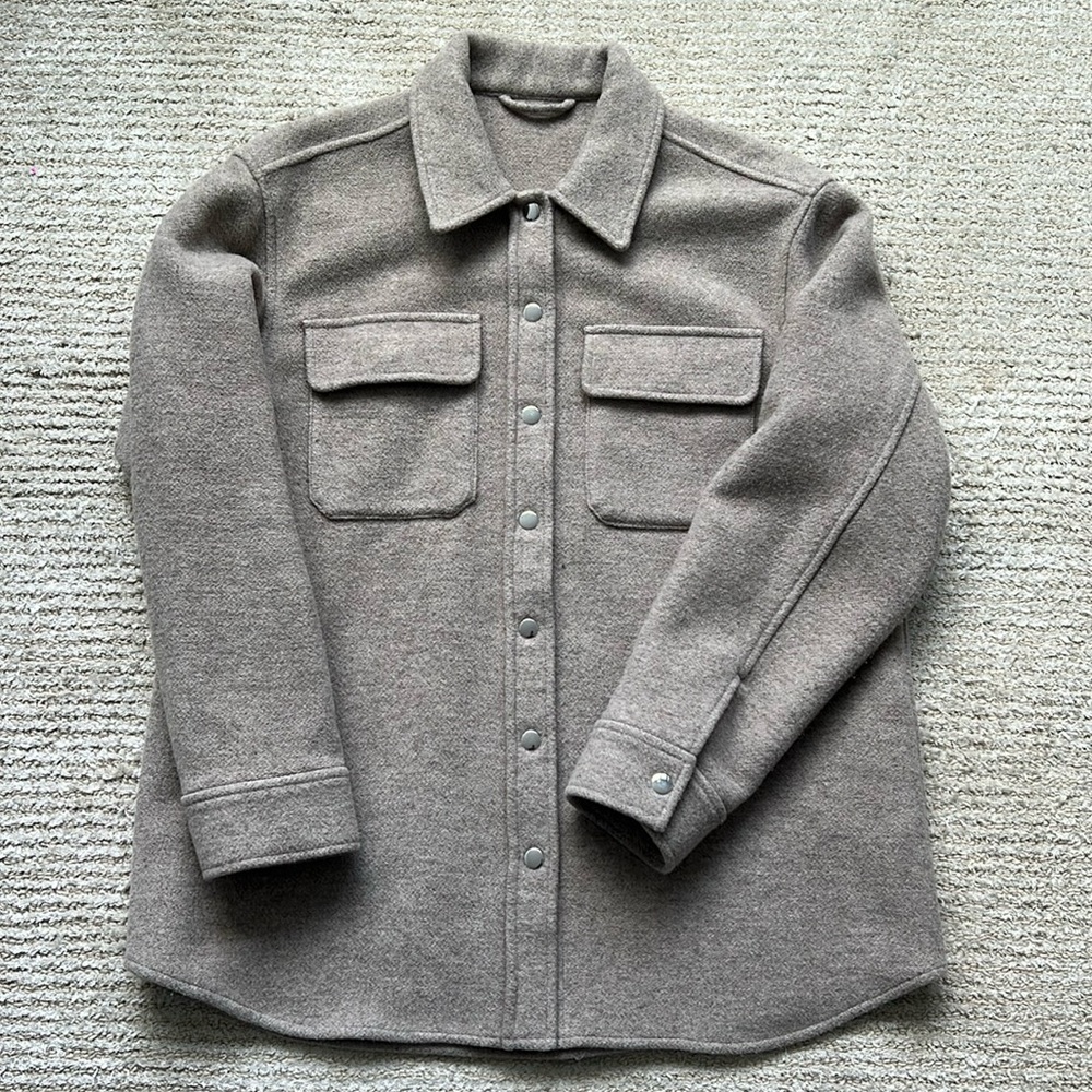 Wool shacket